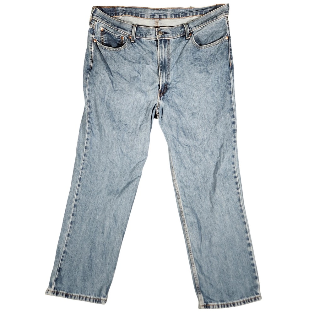 Levi's 550 Relaxed Fit Jeans Mens 40x30 Light Wash Blue Excellent Denim Cotton